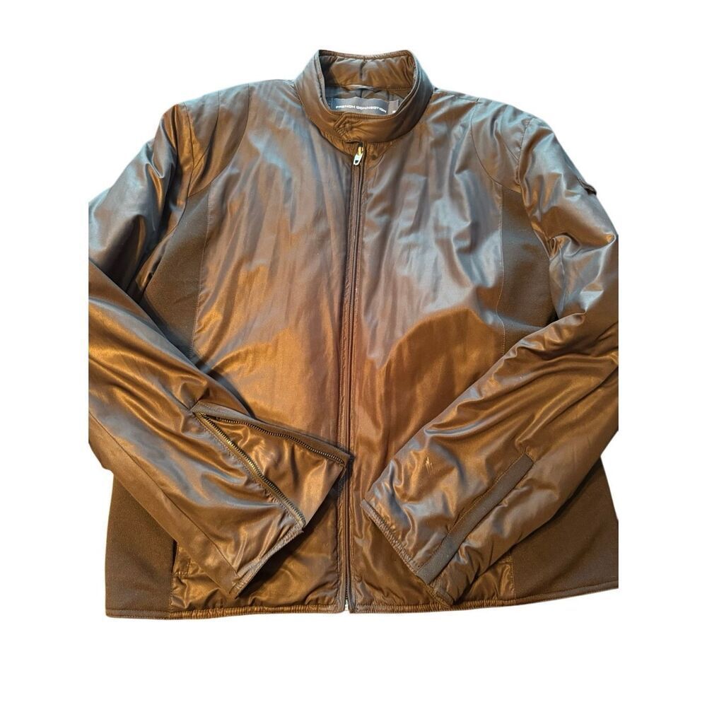 French Connection men’s bomber jacket sz XL black zipper